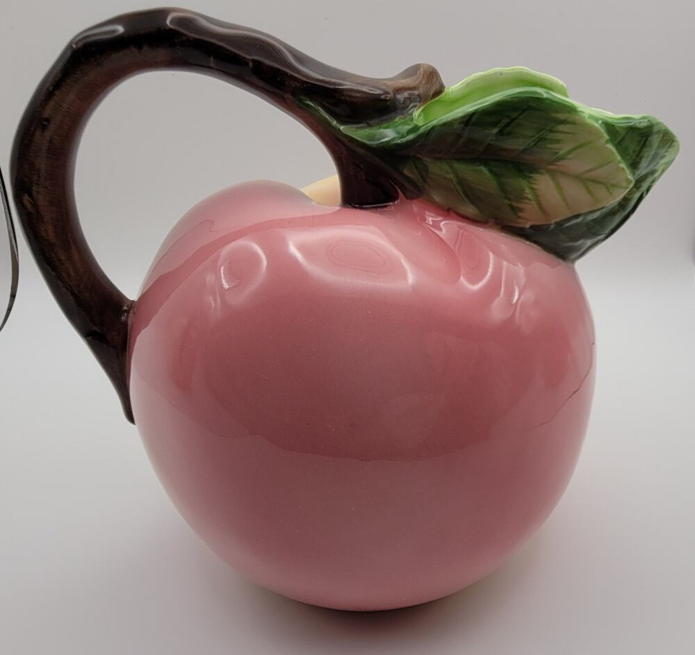 Pottery Barn Ceramic Peach Juice Water Iced Tea Pitcher